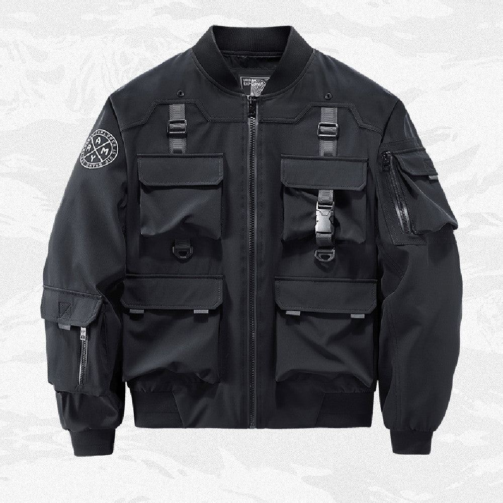 Men's Loose Functional Wind Work Coat Baseball Suit