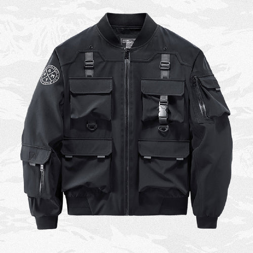 Men's Loose Functional Wind Work Coat Baseball Suit