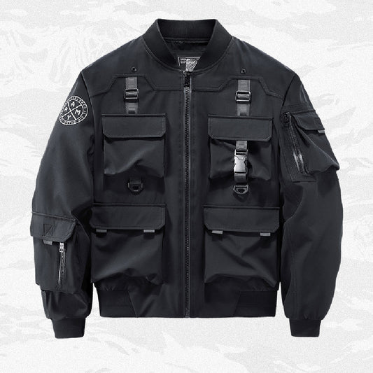 Men's Loose Functional Wind Work Coat Baseball Suit