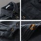 Winter Corduroy Shirt With Pocket Fashion Lapel Button Long Sleeve Top Men's Clothing
