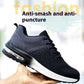 Anti-smashing And Anti-penetration Lightweight Fashion Sports Mesh Safety Shoes