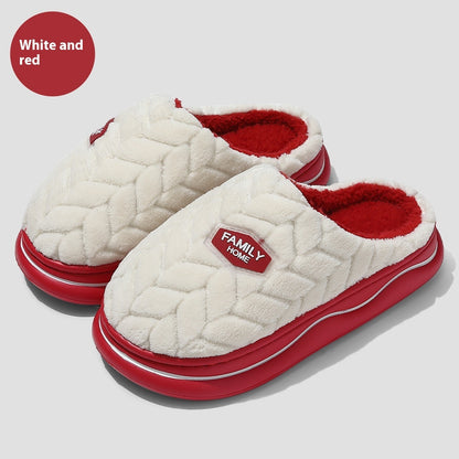 Thick Bottom Non-stinky Feet Home Indoor Non-slip Winter Fluffy Slippers