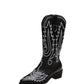 Women's Low Heel Sleeve Western Embroidered Round Toe Boots