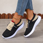 Casual Sneaker Non-slip Wear-resistant Flat Heel Round Toe Running Shoes
