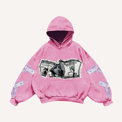 Fashion Casual Printed Polyester Sweater