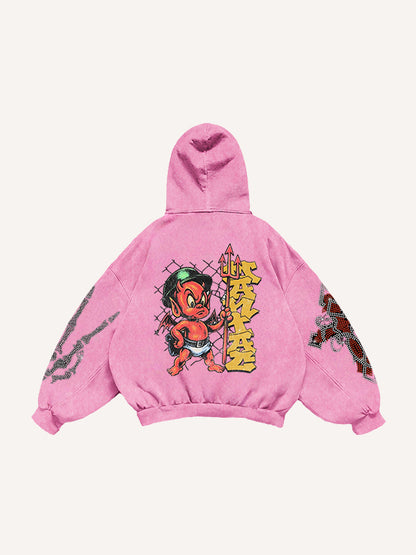 Fashion Casual Printed Polyester Sweater