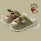 Cartoon Cotton Slippers Inner Velvet Insulated Cotton-padded Shoes
