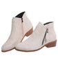Winter Boots Suede Fashion Women's Shallow Mouth Pointed Nude Boots