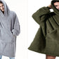 Hoodie Sweatshirt With Big Pocket Tops Sweater Comfortable Loose Double-Sided Fleece Thicker Wearable Blanket