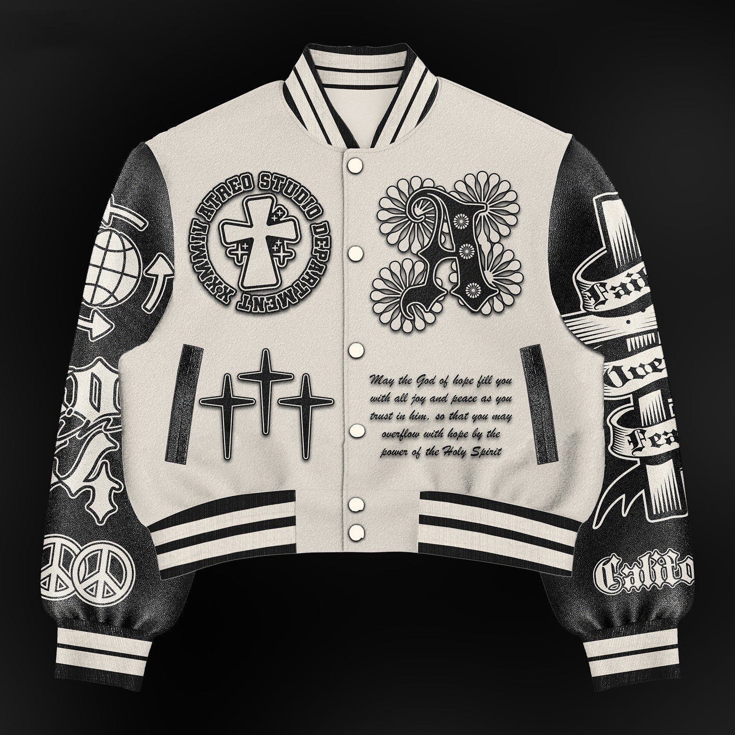 Fashion Casual Printed Polyester Sweater