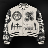 Fashion Casual Printed Polyester Sweater