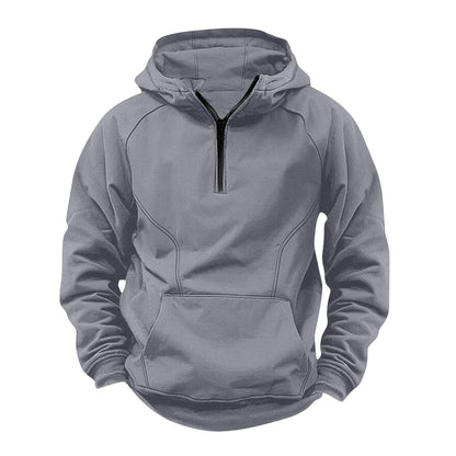 Hooded Retro Solid Color Distressed Sweater Long Sleeve Coat