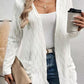 Hollow-out Casual Commuting Knitted Long-sleeve Cardigan