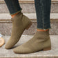 Plus Size Women's Boots Middle Tube Pointed Ankle Boots