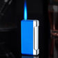 Windproof Lighter Electronic Blue Flame Inflatable Lighter