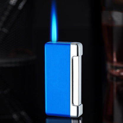 Windproof Lighter Electronic Blue Flame Inflatable Lighter
