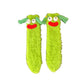 Funny Plush Mid-calf Length Thermal Room Socks