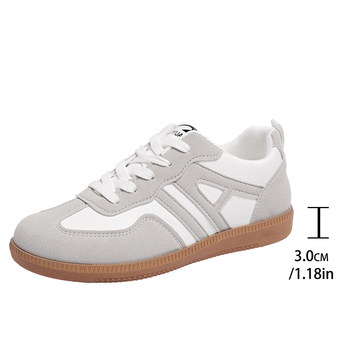 Retro Color Matching Lace-up Lightweight Jogging Women's Shoes