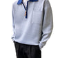 Men's Half Zipper Sweater Loose Polo Collar Sweater
