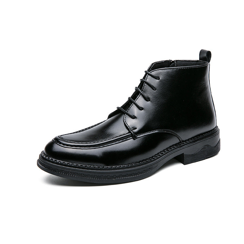 Autumn And Winter High-top Mid-cut Martin Boots Casual All-matching British Men