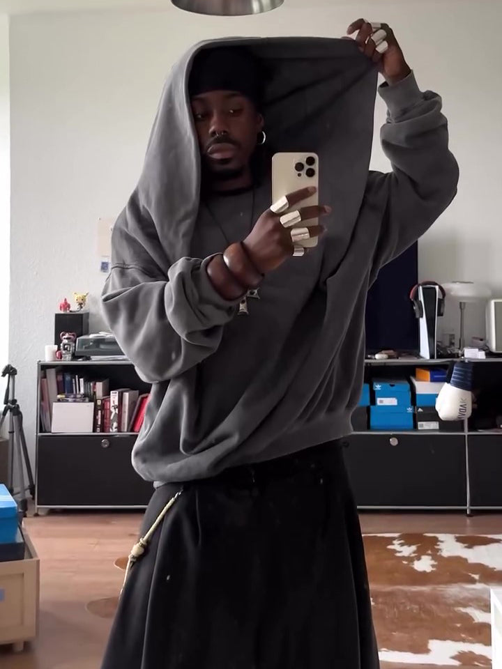 Men's Casual Hooded Loose Sweatshirt