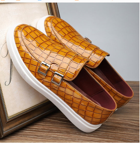 Autumn And Winter Men's Leather Shoes Fashionable Young And Middle-aged Soft Bottom Non-slip