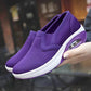 Women's Round Toe Breathable Mesh Wedge Heel Hollow Lightweight Casual Sports Shoes