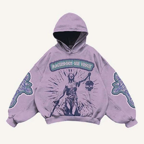 Fashion Casual Printed Polyester Sweater