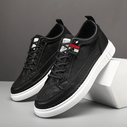 Casual Men's Sneakers High-end Versatile Canvas Sneakers Bandage Dress