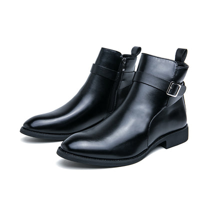 High-top British Fall Winter Men Western Boots Men