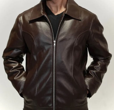 Men’s Coffee Brown Mafia Style Jacket