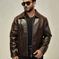 Men’s Coffee Brown Mafia Style Jacket