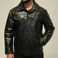 Black Flap Pocket Mafia Jacket