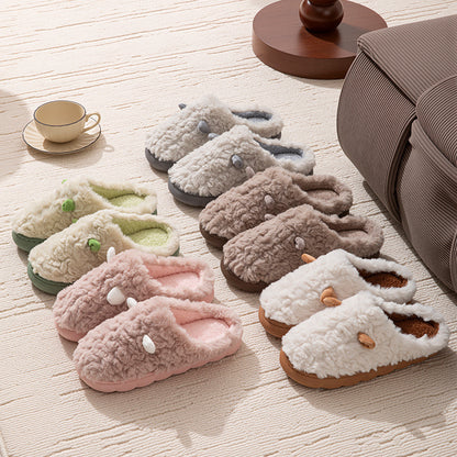 Non-slip Thickening Thermal Home Cotton Slippers