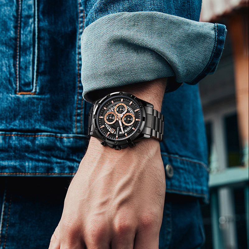 Men's Waterproof Luminous Casual Fashion Quartz Watch