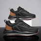 Men's Platform Lightweight Soft Sole Sports Leather Casual Sneakers