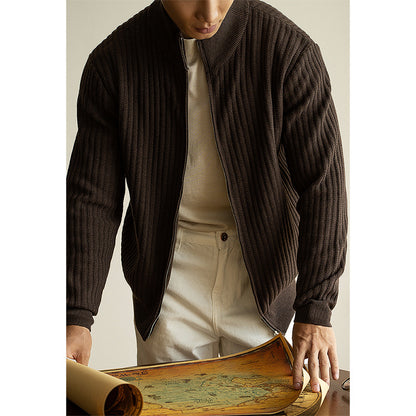 Zipper Cardigan Men's Casual Sweater Coat
