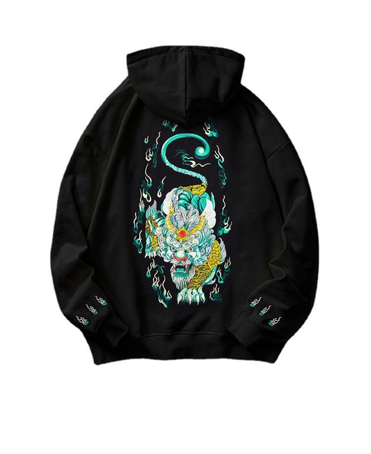 Men's Fashion Casual Heavy Industry Embroidered Hoodie