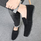 Men's Solid Color Suede Loafers Breathable Comfort Slip-on Flat Shoes