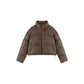 Short PU Leather Winter Coat Small Cotton Coat Cotton Jacket