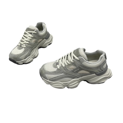 Thick Bottom Color Matching Paris Dad Shoes Lightweight Exercise Casual