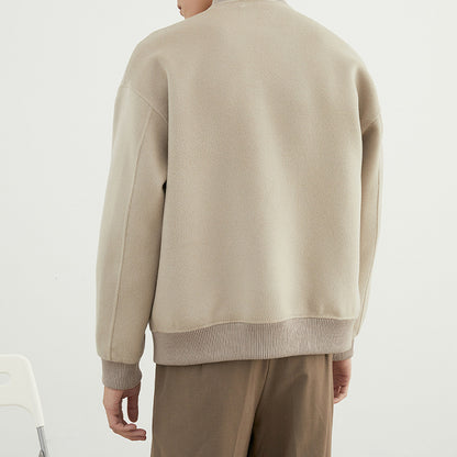 New Double-faced Woolen Goods Jacket Drop-shoulder Woolen Coat