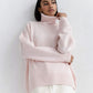 Winter Turtleneck Sweater Ins Solid Color Long Sleeve Pullover Top Women's Clothing