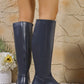 Plus Size Below The Knee High-top Boots