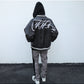 Leather Embroidered Loose Baseball Jacket