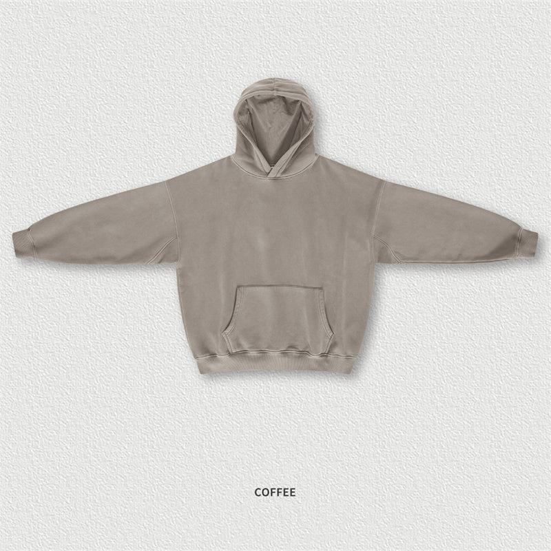 Old Plush Hoodie Washed In Autumn And Winter