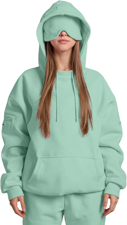 Women's Fashion Solid Color Hooded Top