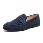 Square Toe Height Increasing Slip-on Loafers Men's Casual Shoes Platform