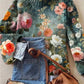 New Christmas Abstract Printing Casual Cloak Coat Cardigan