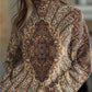 New Christmas Abstract Printing Casual Cloak Coat Cardigan